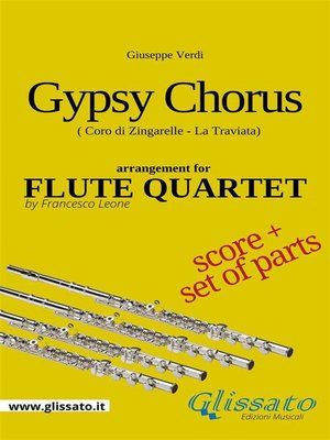 cover image of Gypsy Chorus--Flute quartet score & parts